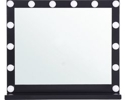 Kaptafel spiegel LED BEAUVOIR Zwart
