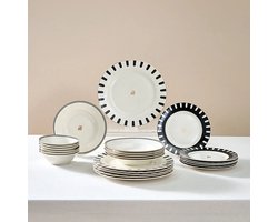 Karaca Elegance Collectie Kore - New Bone Serviesset – 24-Delig – 6 Personen – Luxe Servies