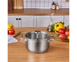 Karaca Elite Stockpot met Deksel – 20 cm – RVS – Inductie Geschikt