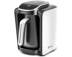 Karaca Hatır Neo Turkse Koffiemachine met Melk – Porselein Wit – Automatisch – 1-5 Kopjes – Elektrische Cezve – Kozde Functie – Overkookbeveiliging