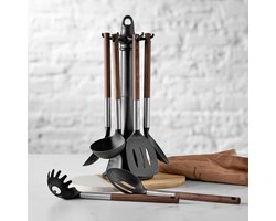 Karaca North Star Keukengerei Set met Houder – 6-Delig – Hittebestendig – Vaatwasserbestendig – Multicolor