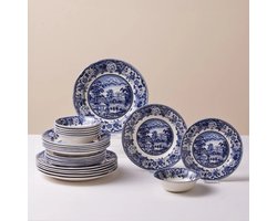Karaca Old Town – 24-Delige Serviesset voor 6 Personen – Vintage Stijl – Porselein