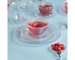 Karaca Rory – Hartvormige Glazen Dessertbord – 18 cm