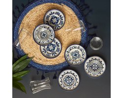 Karaca Zeher Blauw 12-delig theeservies voor 6 personen