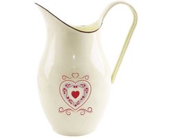 Karaf Geëmailleerde Beige TONCA 2,5 l - Kan - Waterkaraf voor Fruitwater - Waterkan - Drinkkan