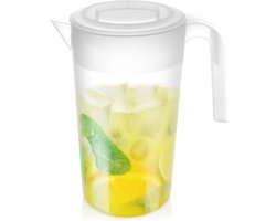 Karaf Plastic met Deksel 2,3 l - Kan - Waterkaraf voor Fruitwater - Waterkan - Drinkkan
