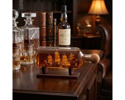 Karaf Schip in een fles - 750ml - Handgemaakt - Bar Originale