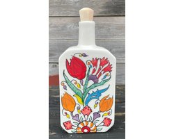 Karaf voor olijfolie - Handbeschilderd - Pomme Chatelaine.NL