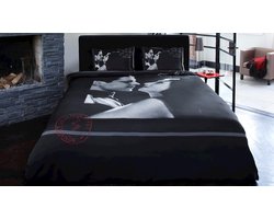 Kardol & Verstraten The Kiss Dekbedovertrek - Lits-jumeaux - 240x200/220 cm - Black