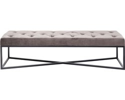 Kare Bank Crossover Grey Black 150x40cm