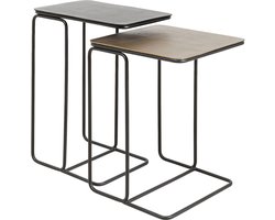 Kare Bijzettafel Diego (Set van 2)