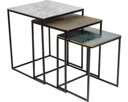 Kare Bijzettafel Ray Square (set van 3)