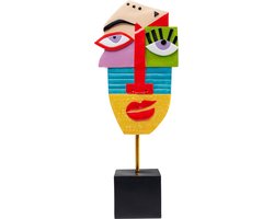 Kare Decofiguur Abstract Face Multicolour 52cm