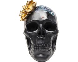 Kare Decofiguur Flower Skull
