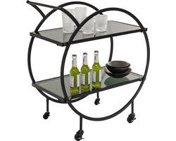 Kare Design Bartrolley Tafel Loft Zwart