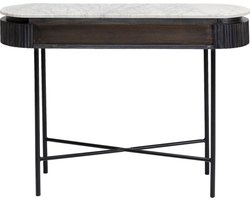 Kare design Console Glenn Sidetable 100cm met Marmer tafelblad