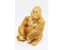 Kare Design - Decoratief Beeld Gouden Gorilla - medium