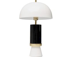 Kare Design - Tafellamp Josy - zwart/wit - H 51 cm