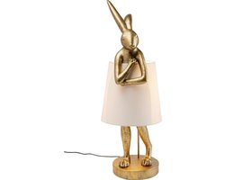 Karé Design - Tafellamp - Vloerlamp Animal Konijn - goud - XL - H 88 cm