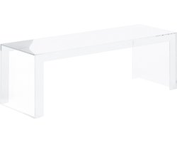 Kare Design transparante koffietafel 120x40 salontafel voor binnen & buiten