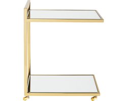 Kare Design Trolley Classy Gold- serveerwagen in spiegelglas