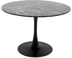 Kare Design Veneto Eettafel 110 Cm Zwart Marmer