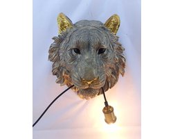 Karé Design - Wandlamp - Dierenlamp Gouden Tijger