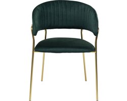 Kare Eetkamerstoel Belle Green (set van 2)