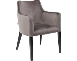Kare Eetkamerstoel Mode Velvet Grey