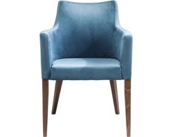 Kare Eetkamerstoel Mode Velvet Petrol
