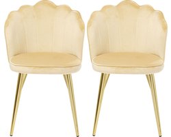 Kare Eetkamerstoel Princess Beige (set van 2)