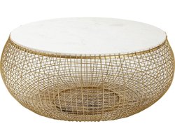 Kare Salontafel Cesta Marble Gold