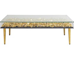 Kare Salontafel Gold Flowers 120x60cm