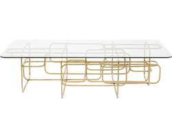 Kare Salontafel Meander Gold