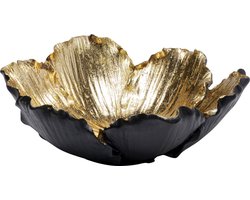 Kare Schaal Flower Bloom Black Gold 20cm