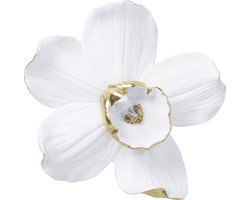 Kare Wanddecoratie Orchid Wit 25 cm