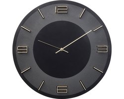 Kare Wandklok Leonardo Black Gold