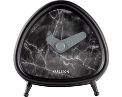 Karlsson Alarm Clock Triangle marble look - black