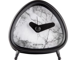 Karlsson Alarm Clock Triangle marble look - White