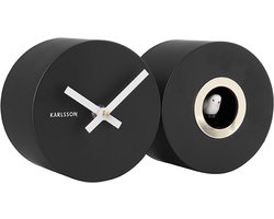 Karlsson Koekoeksklok Duo Cuckoo - Mat Zwart - 26x13x7,2cm - Scandinavisch