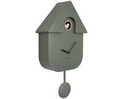 Karlsson Koekoeksklok Modern Cuckoo ABS - Jungle Groen - 41x8,5x21,5cm - Scandinavisch