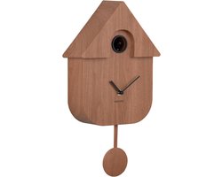 Karlsson Koekoeksklok Modern Cuckoo - Bruin - 8.5x21.5x41cm - Wandklok Modern