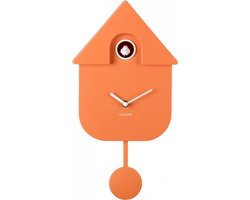 Karlsson Koekoeksklok Modern Cuckoo - Oranje - 21,5x8,5x41cm - Wandklok Modern