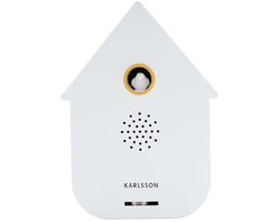Karlsson Ornament Sound Box Modern Cuckoo - Wit - 12x7.5x11.5cm - Modern