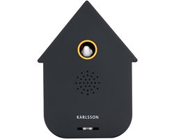 Karlsson Ornament Sound Box Modern Cuckoo - Zwart - 12x7.5x11.5cm - Modern - Kunststof