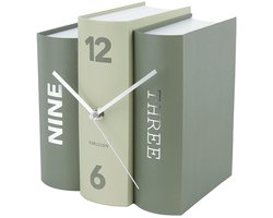 Karlsson Tafelklok Book - Groen Paper - 20x15x20cm - Scandinavisch