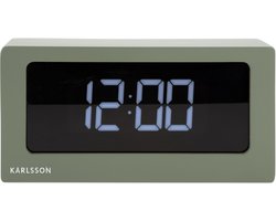 Karlsson Tafelklok Boxed - LED - Jungle Groen - 25x7x12,5cm - Scandinavisch,Modern