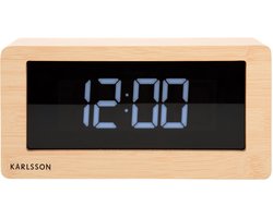Karlsson Tafelklok Boxed - Licht Hout - 25x7x12,5cm - Scandinavisch,Modern