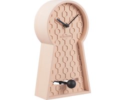 Karlsson Tafelklok Pendulum - Roze - 25x14x25cm - Modern