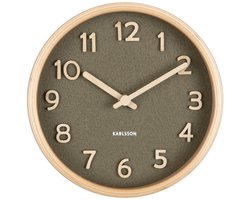 Karlsson Tafelklok Pure - Groen - Ø18cm - Modern